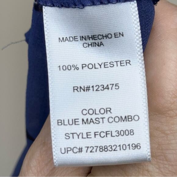 PRICED TO SELL!! French Connection Blue Sheer Blouse, Size S - Picture 12 of 15